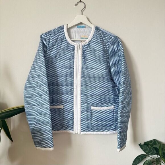 NWT J. McLaughlin Crew Neck Quilted Jacket Size M MRSP $275 - Picture 3 of 5